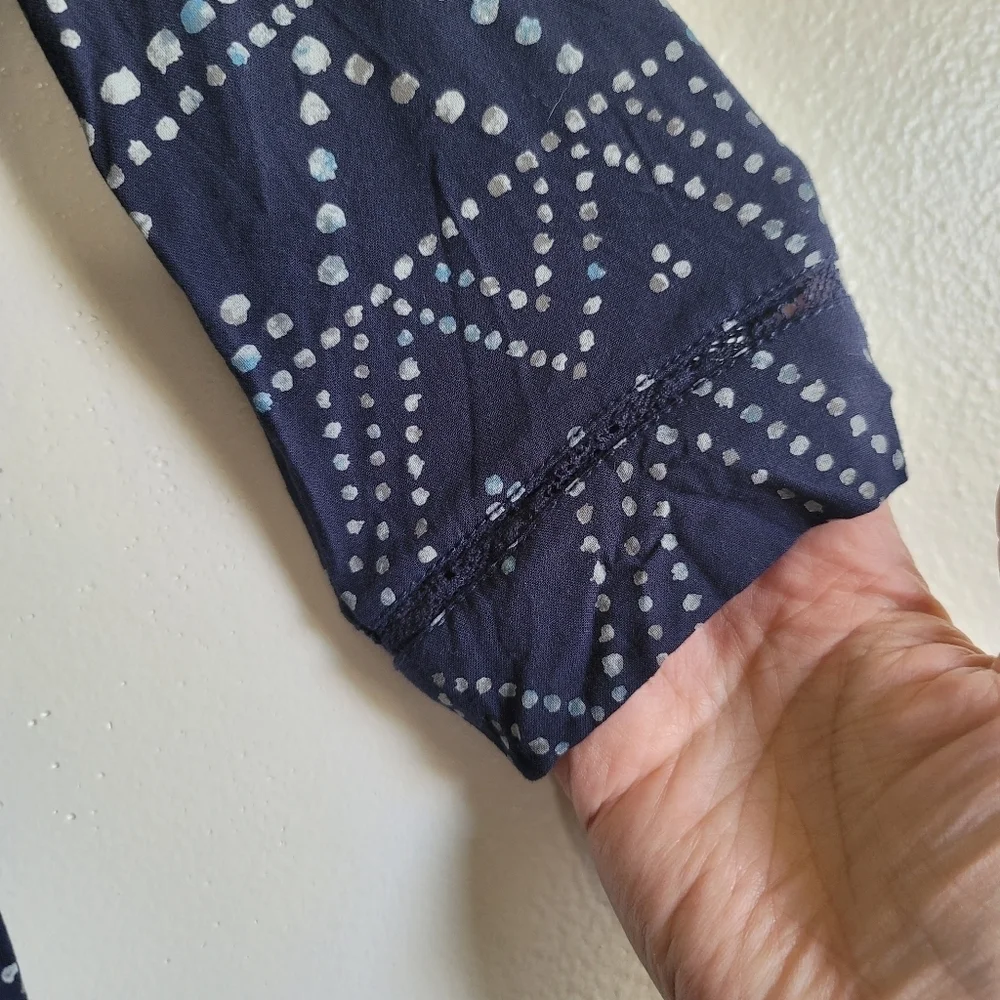 Tucker +‎ Tate, Girls Navy and Grey Geo Print Dress, Size Small (7/8)
